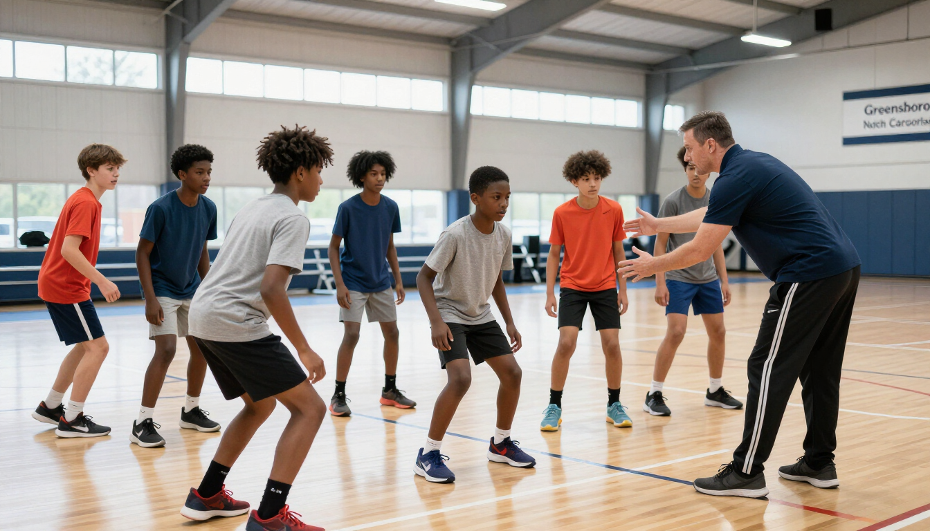Youth sports leadership training athletes in Greensboro NC