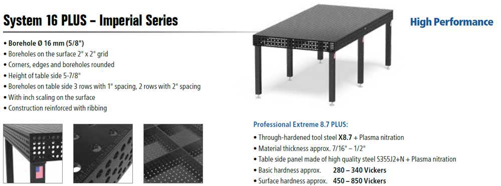 System 16 Welding Table