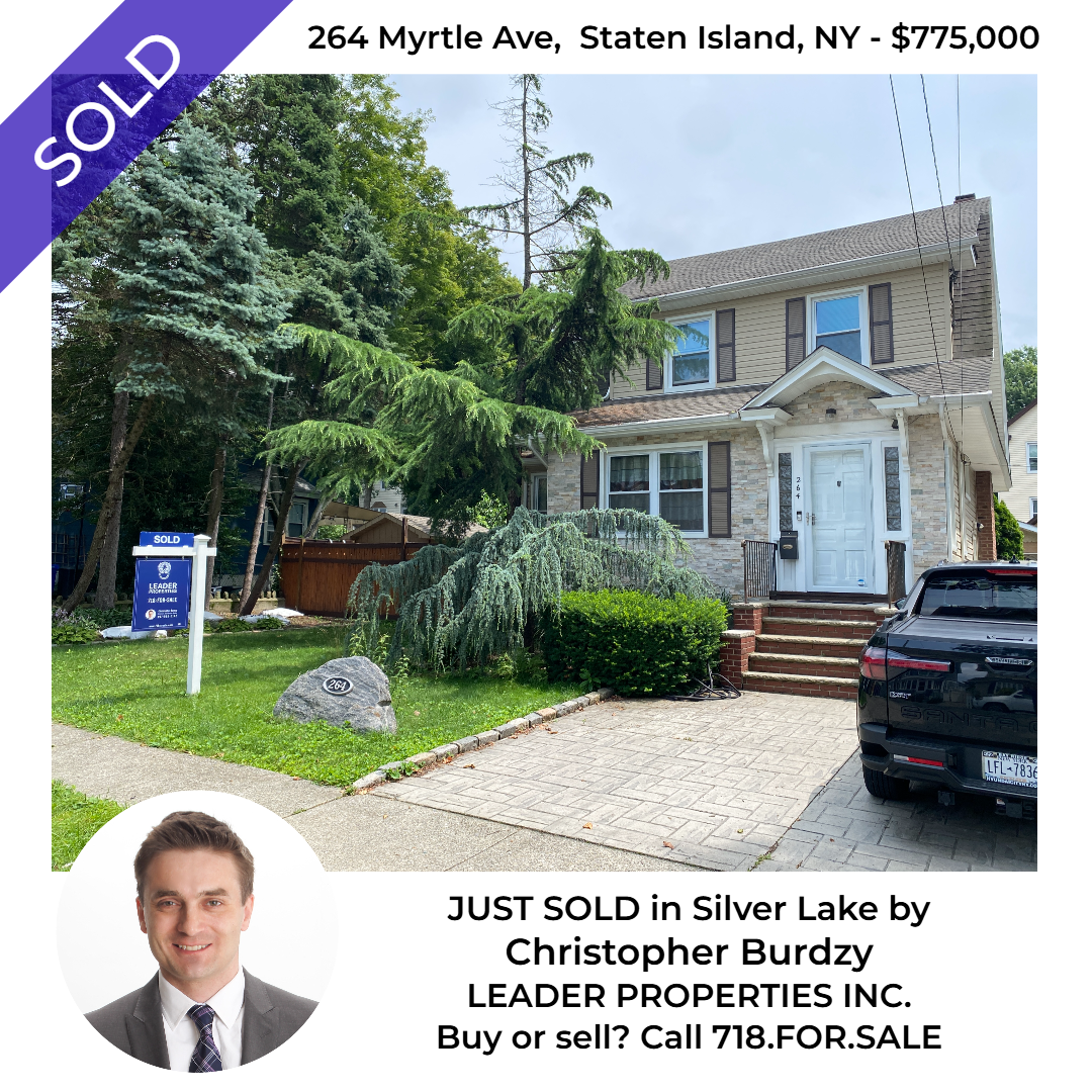 Sold house in Silver Lake: 264 Myrtle Ave, Staten Island, NY