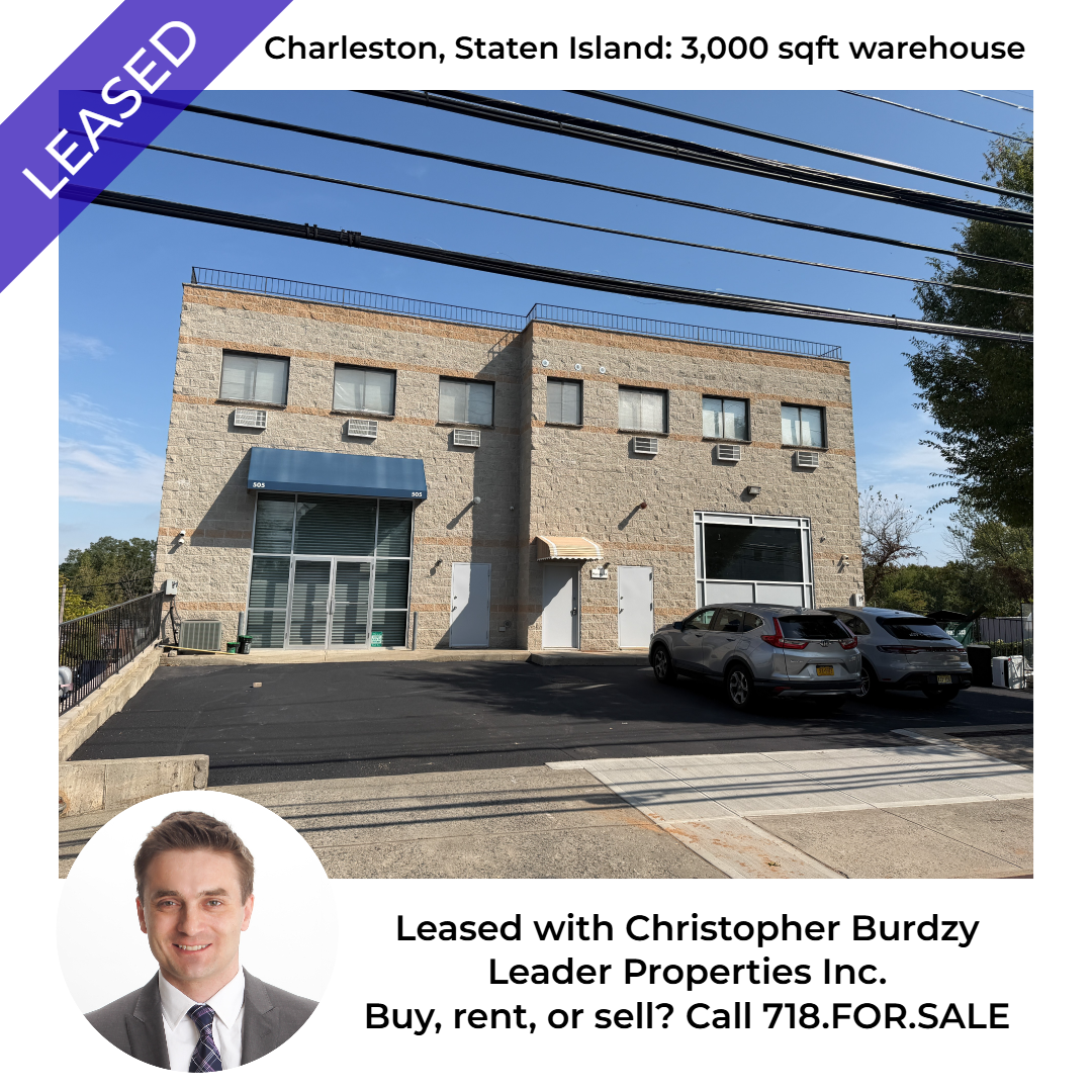 Leased warehouse in Charleston: 505 Sharrotts Road, Staten Island, NY