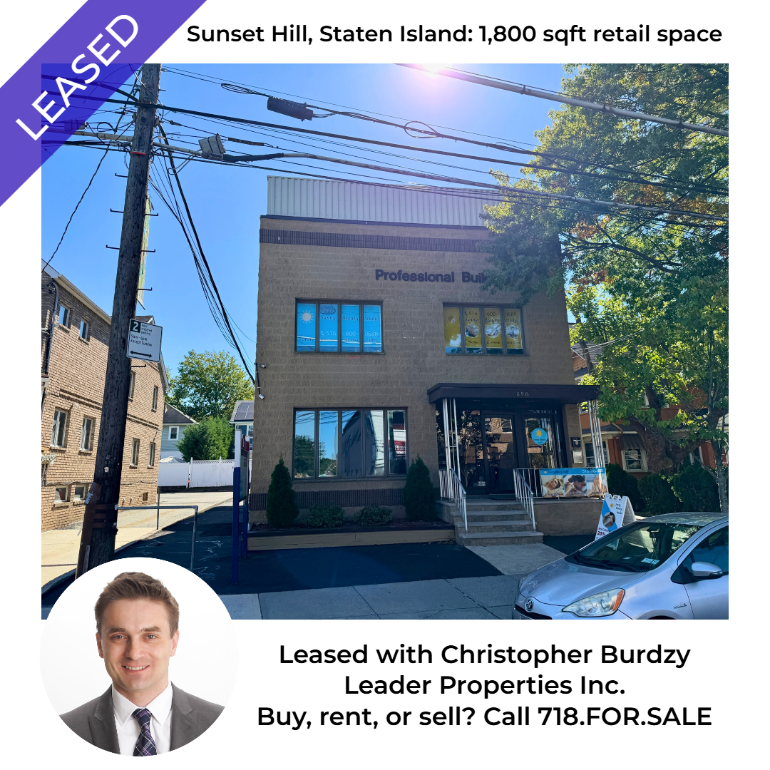 Leased commercial space: 698 Forest Ave, Staten Island, NY
