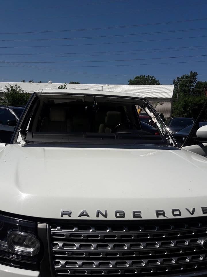 Range Rover Before Windshield Installation — Chicago, IL — Sotelo Auto Glass Service