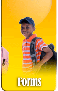 Boy with backpack, smiling;