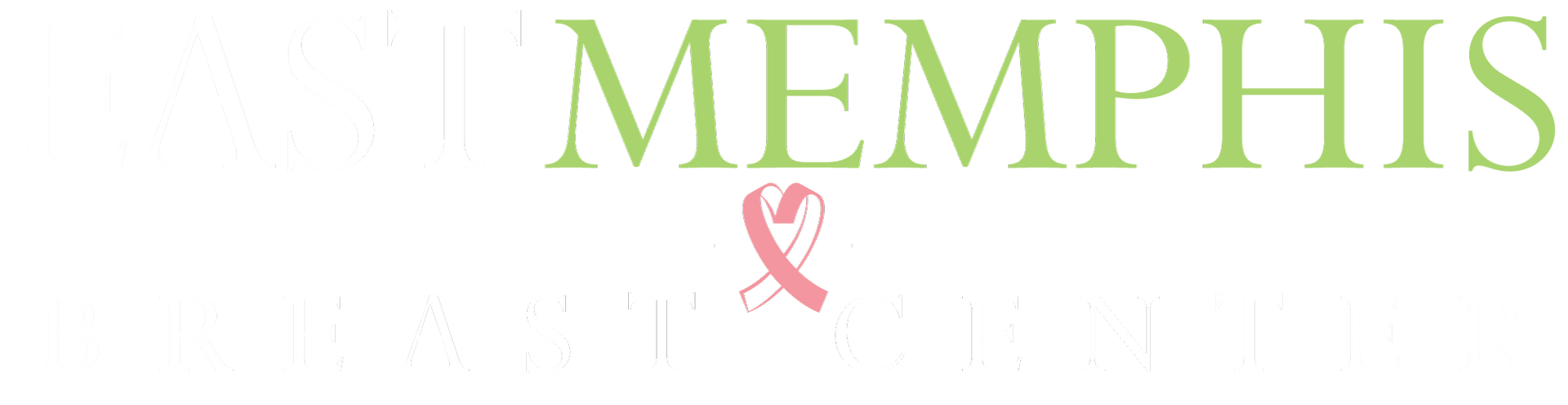 The word memphis is on a white background with a pink ribbon.