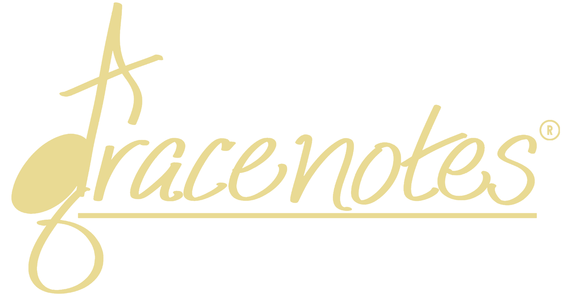 A gold logo for a company called tracenotes on a white background.