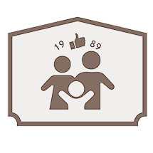Symbolic logo with figures and a thumbs-up, representing Dale Ranck Cremation & Funeral Care.