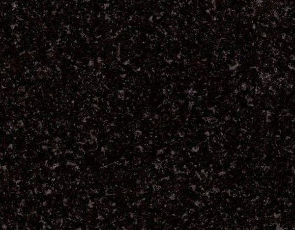 Black granite countertop, speckled texture.