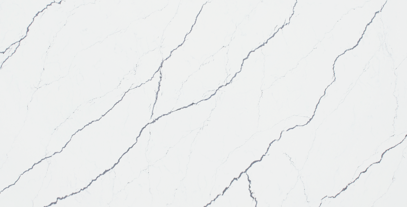 White surface with gray veining.