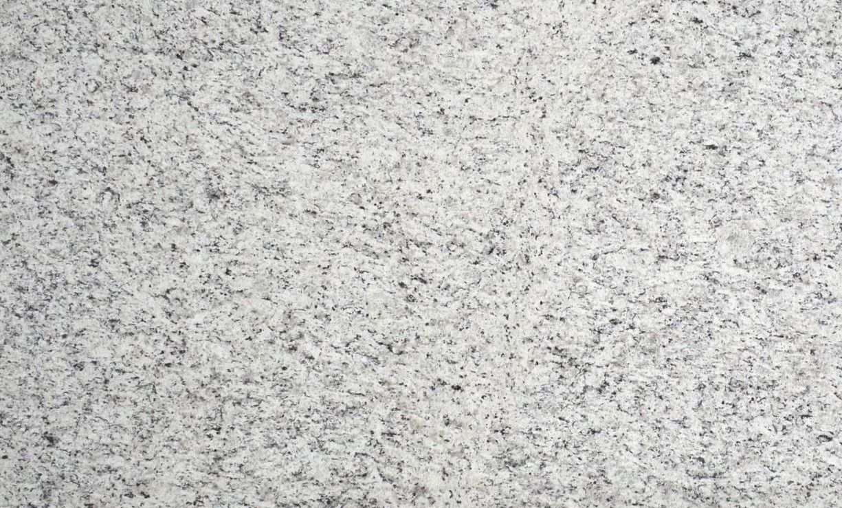 Light gray granite surface with flecks of darker gray.