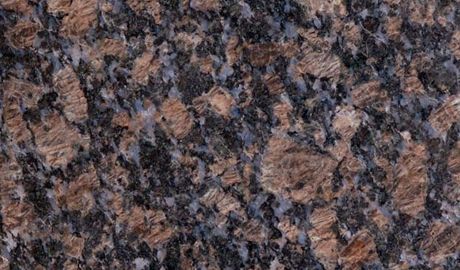 Brown and black granite surface with a speckled pattern.
