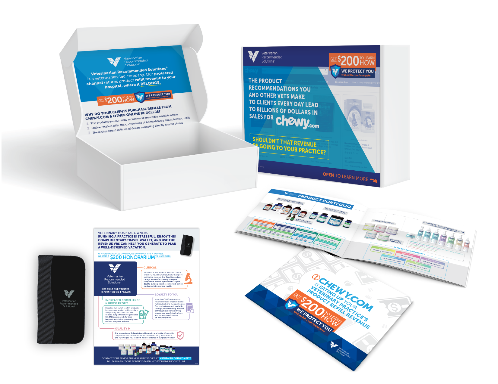 A B2B business-related promotional box