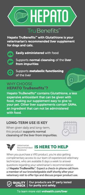 A poster explaining the benefits of a product called hepato