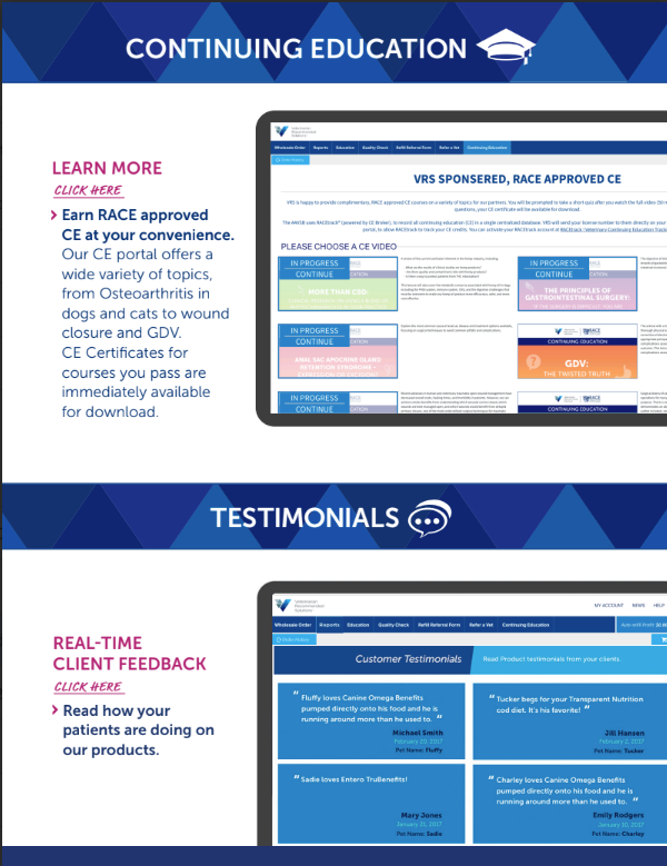 A poster for continuing education with a laptop and a tablet.