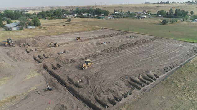 Southwind Sewer Improvements Drainfield — Great Falls, MT — Central Plumbing, Heating, Excavation