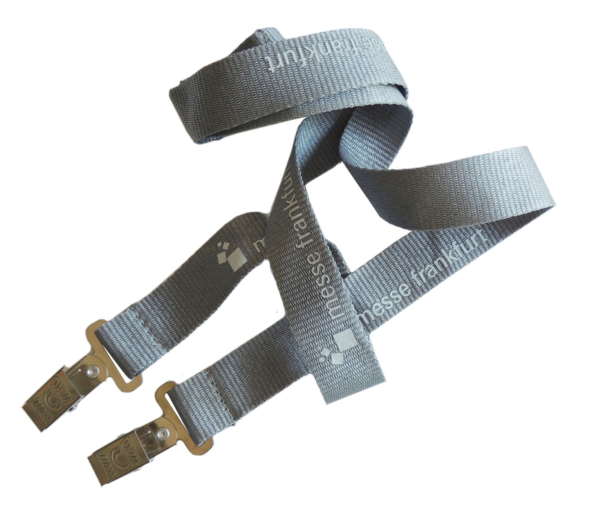 Lanyard mit Aufdruck, mit zwei Klemmen