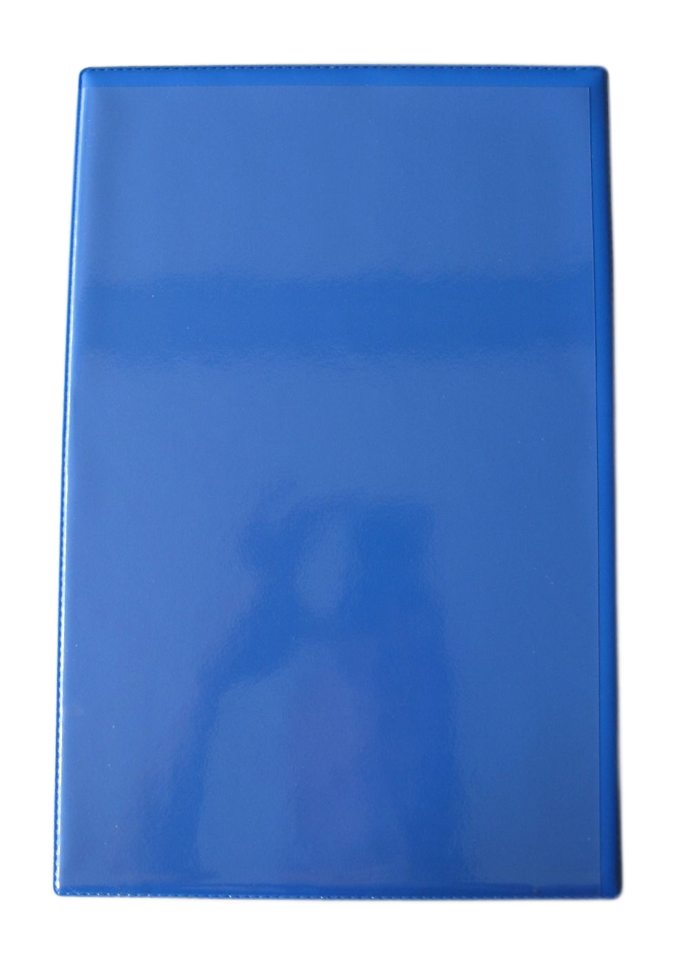 Sichthülle mit blauer Unterfolie, vorne transparente Folie