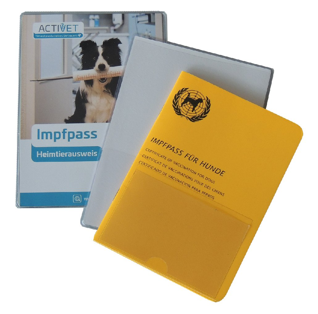 Bedruckte Schutzhülle für Impf Ausweis Impfpass
