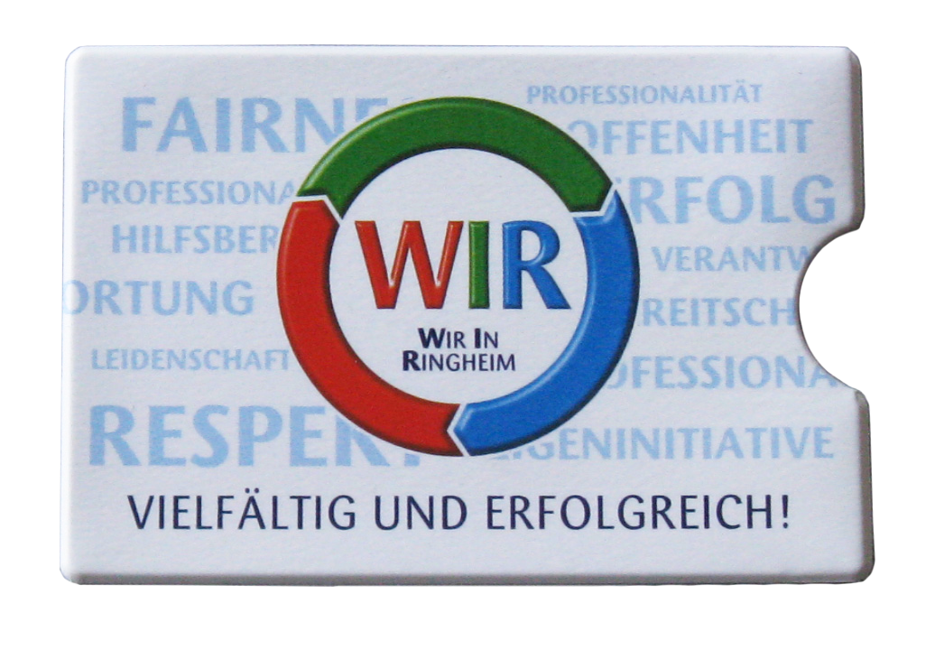 Scheckkartenhüllen mit Logo bedruckt