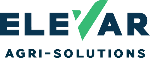 ELEVAR AGRI-SOLUTIONS logo in blue and green on a white background