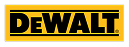 DeWALT logo on yellow background with black border.