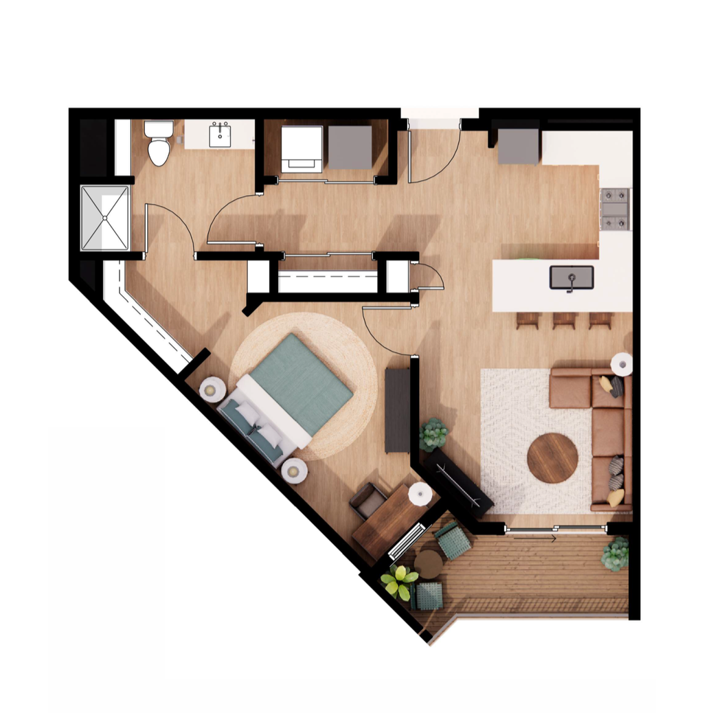 S1 Floor Plan | Tailor's Way Apartments