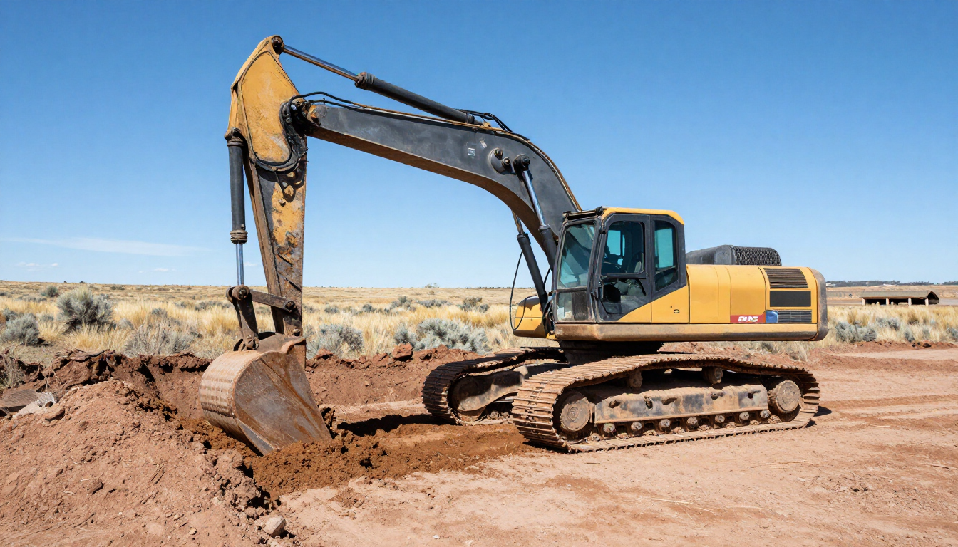 Retention pond excavation site