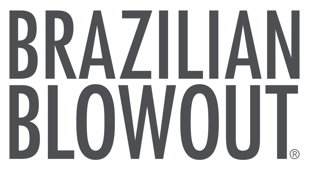 The logo for brazilian blowout is black and white.