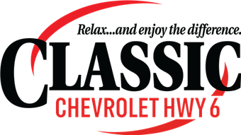 Classic Chevrolet Hwy 6 logo with red and black text and the tagline “Relax...and enjoy the difference.”
