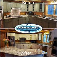 Before photo of kitchen painting project by NORTHCOAST Painting