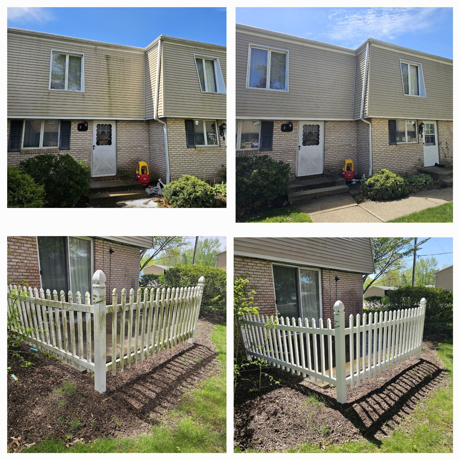Before and After Commercial Power Washing Jackson Township