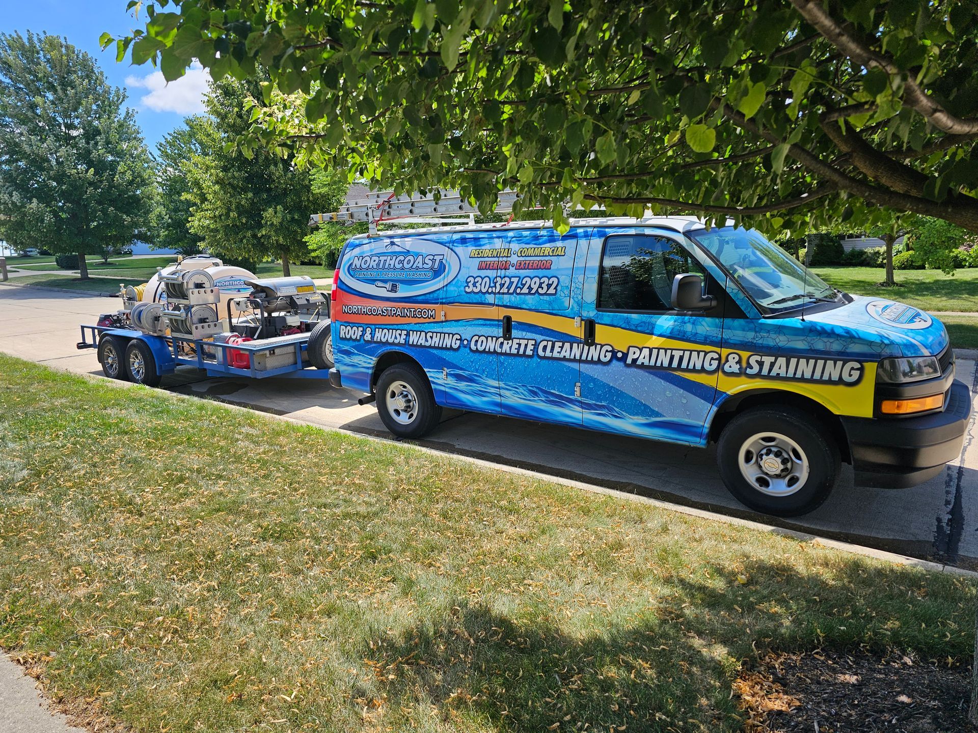 Northcoast painting and pressure washing van