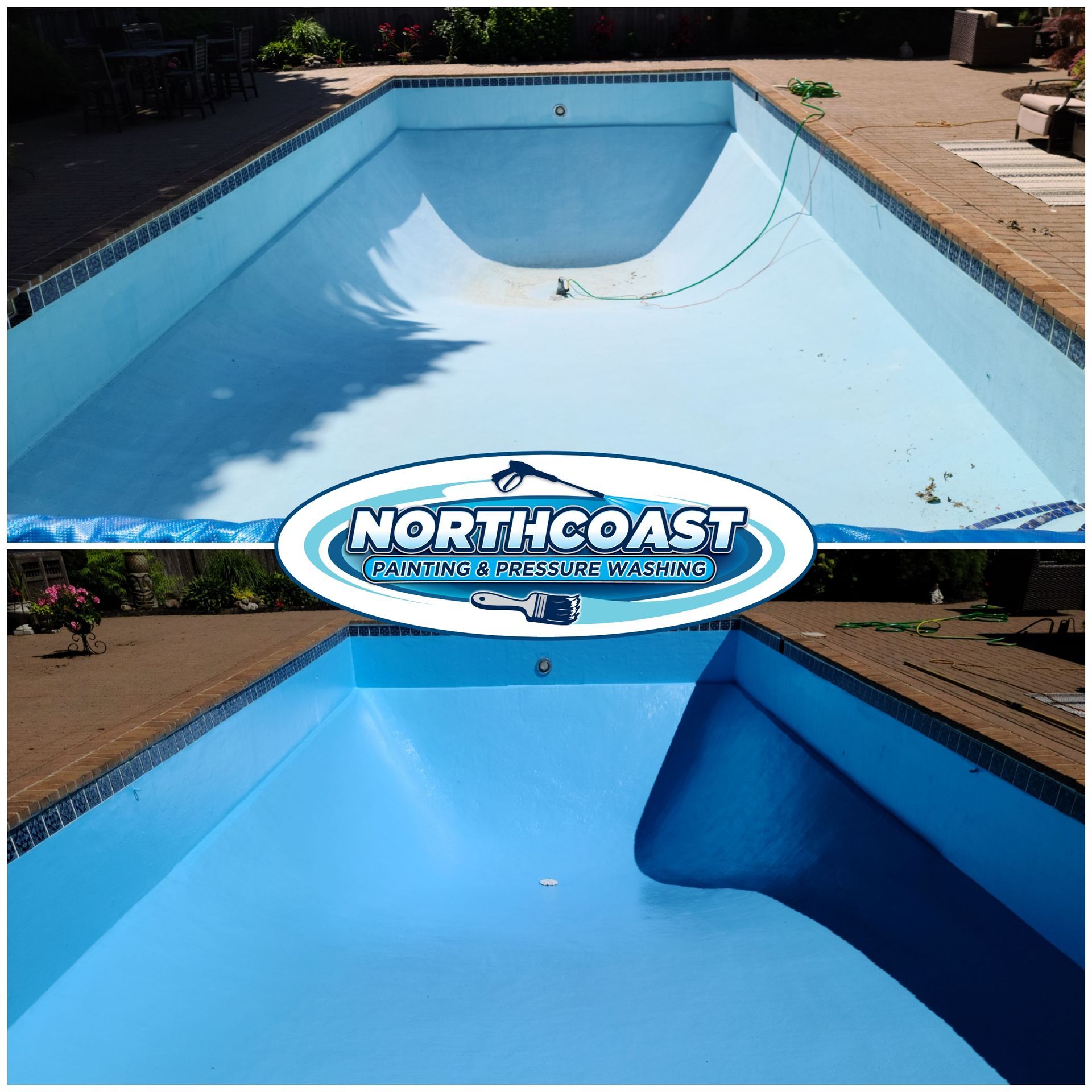 Hot tub painting and caulking by Northcoast Painting in Northeast Ohio