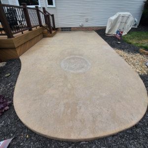 After Pressure Washing Small Patio