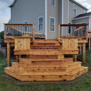 Deck after cleaning and restoration