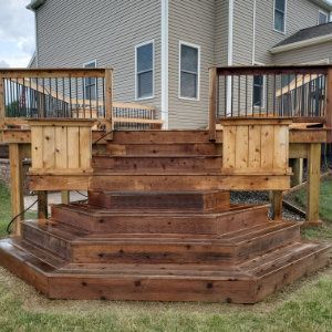 Deck before cleaning