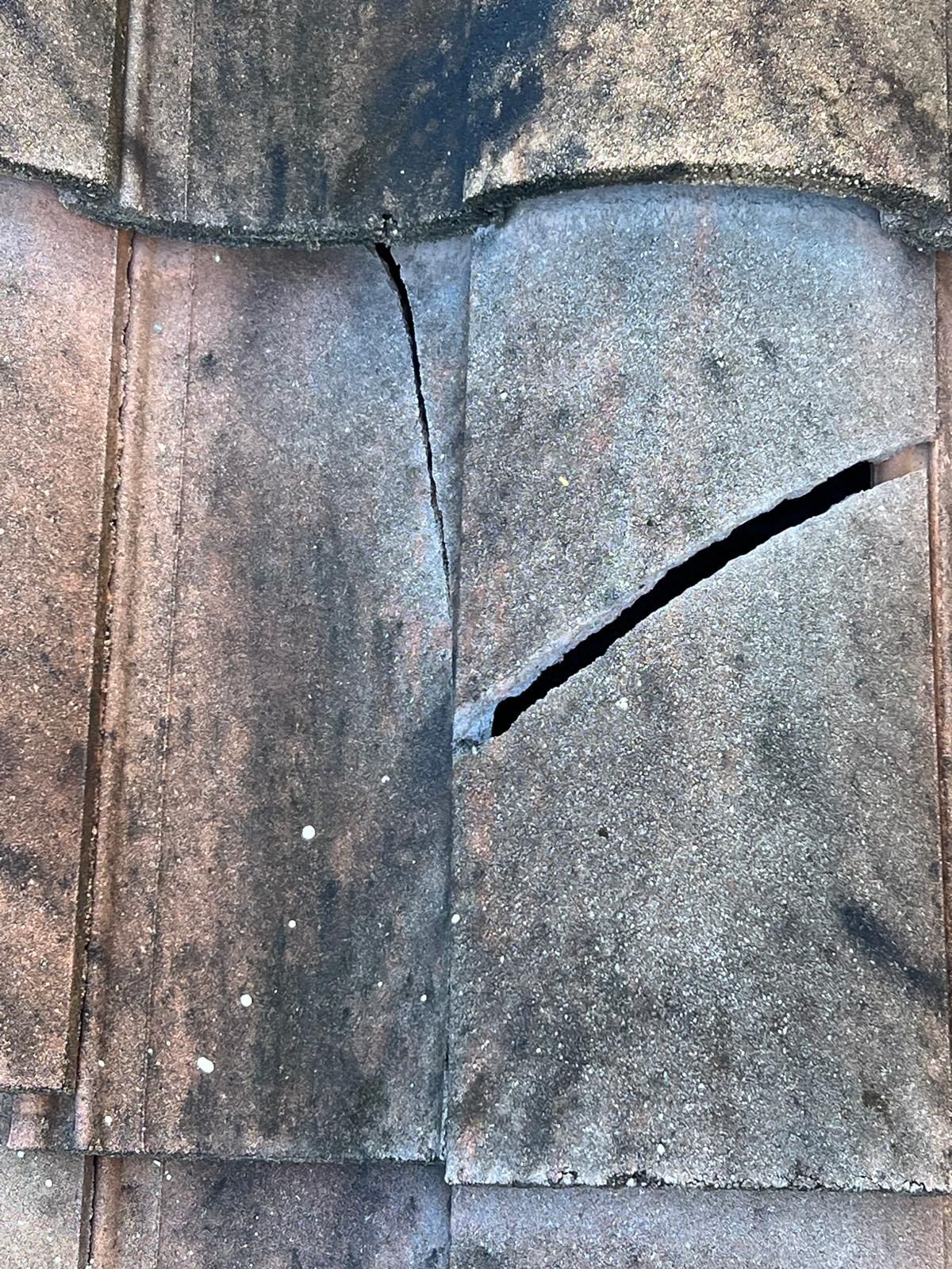 Close-up of weathered wooden planks with a large diagonal crack