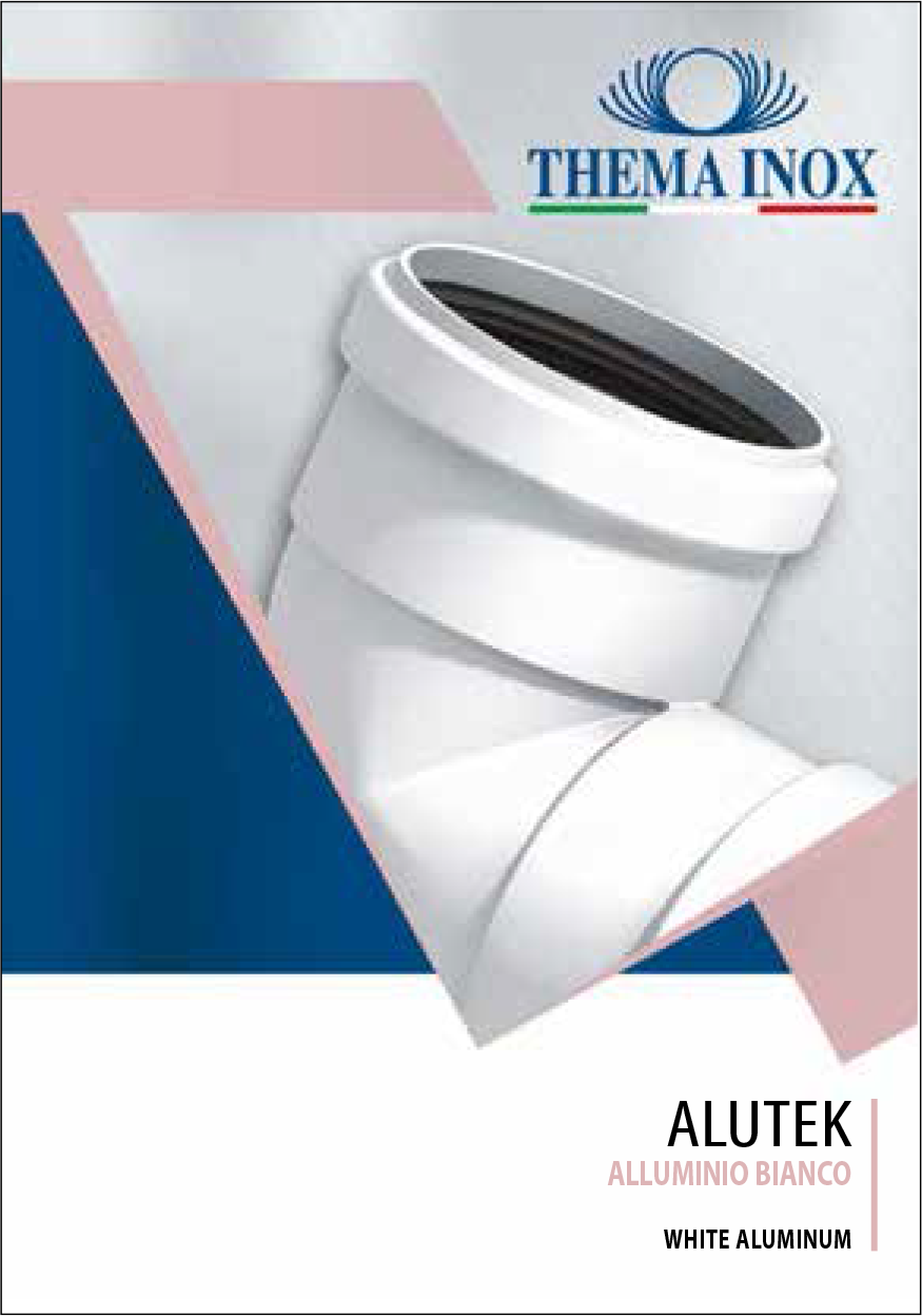 Una brochure per ma inox mostra un tubo bianco