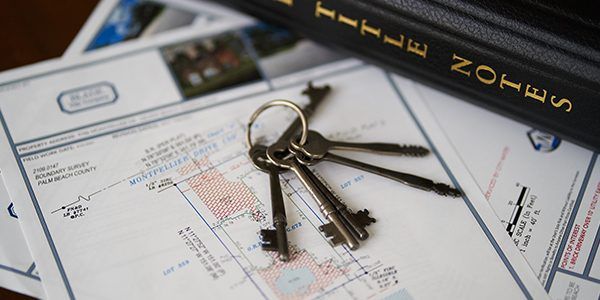 Keys on a Blueprint | Deerfield Beach, FL | Blade Title Company