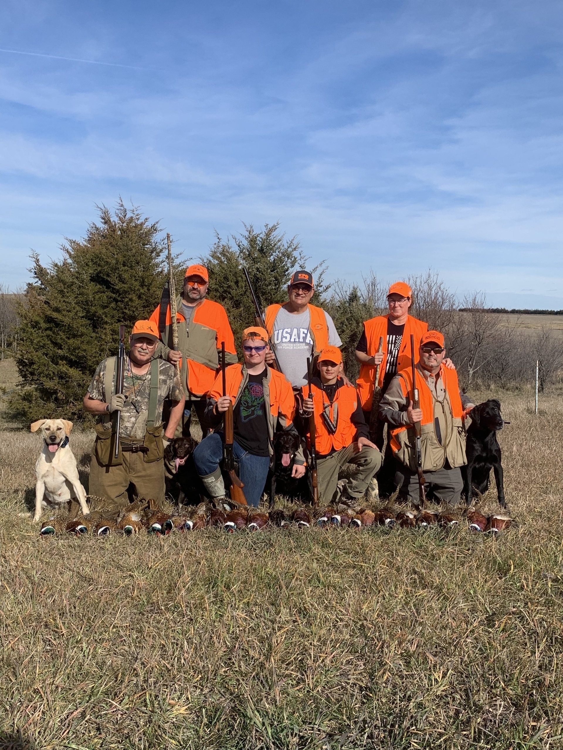 Guided pheasant hunting