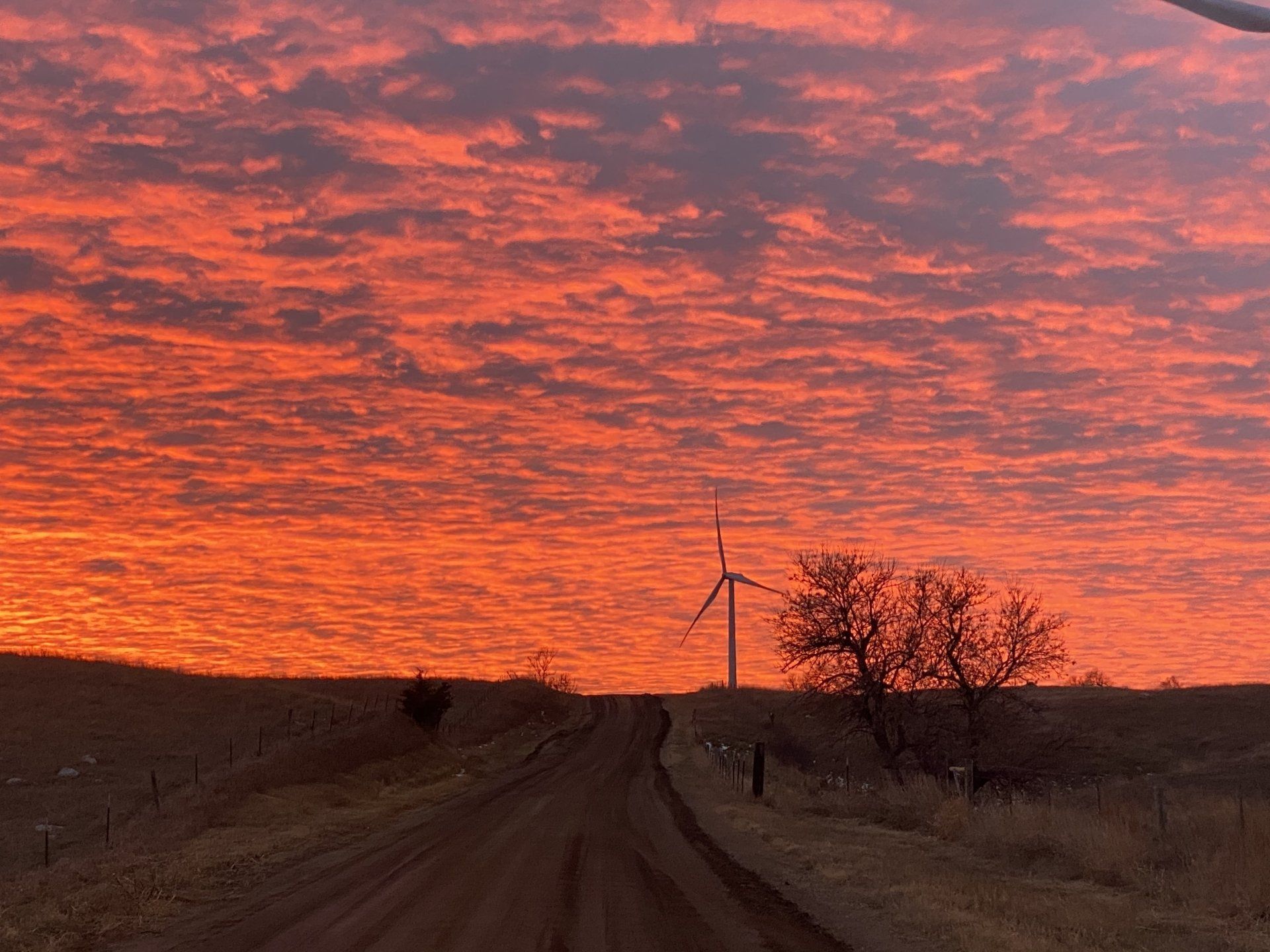 sunset after hunting