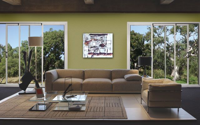 Big Living Room with Sliding Glass Doors — Morwell, VIC — Gippsland Windows