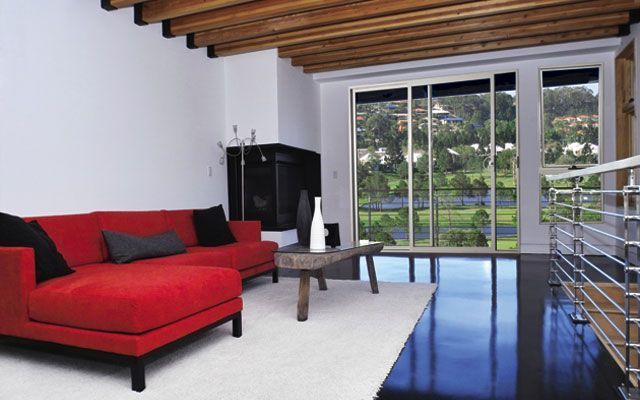 A Living Room With Glass Door — Morwell, VIC — Gippsland Windows