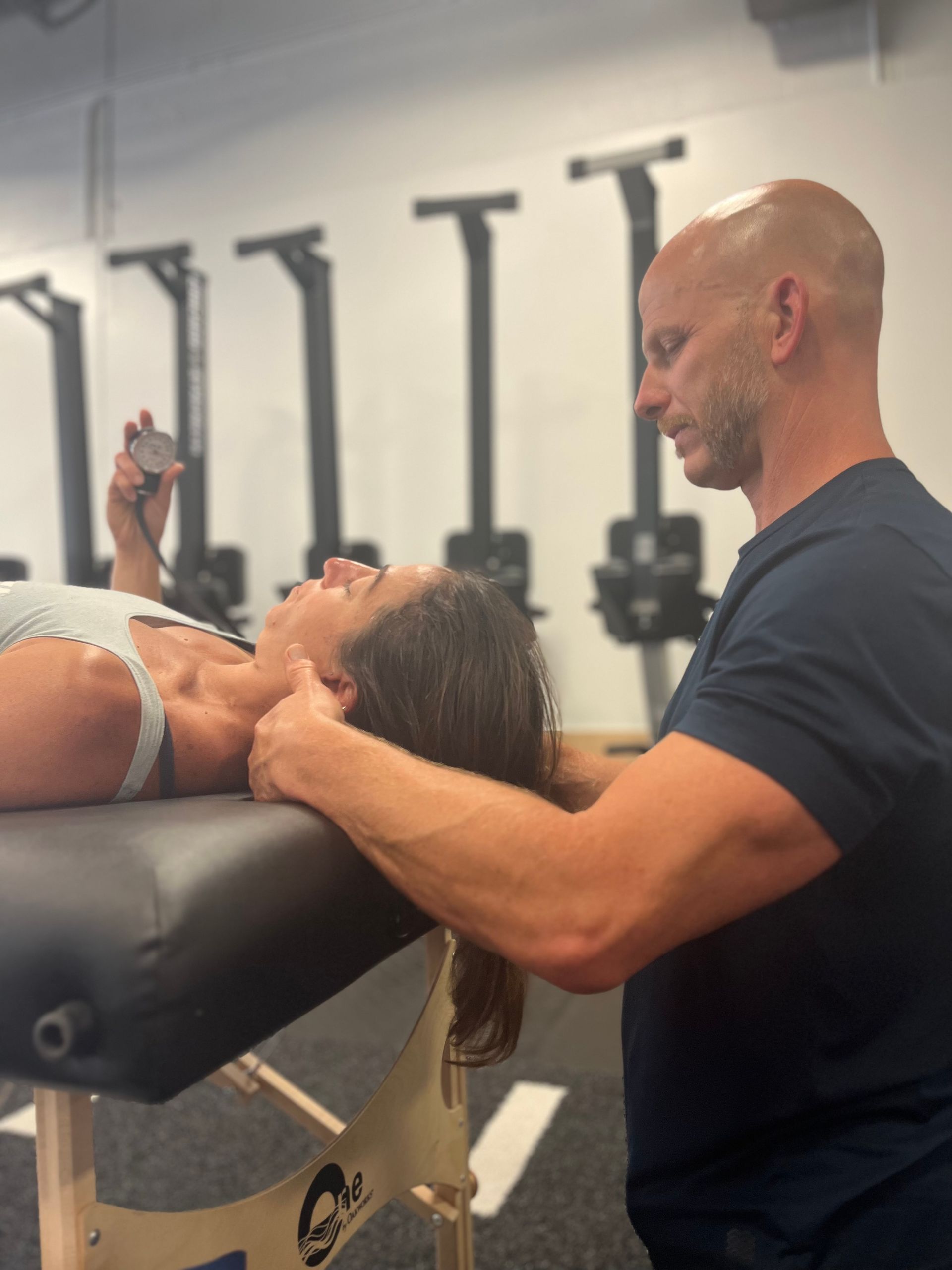 Owner Supporting Girl's Neck - Chicago, IL - Fast Track Physio