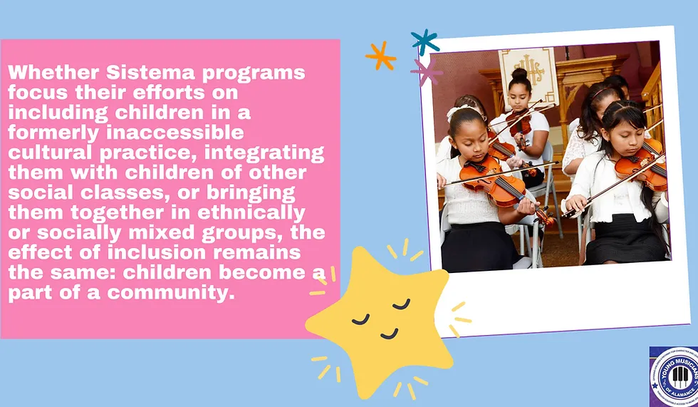 Poster about inclusive school programs; children playing in a colorful classroom with a smiling star graphic