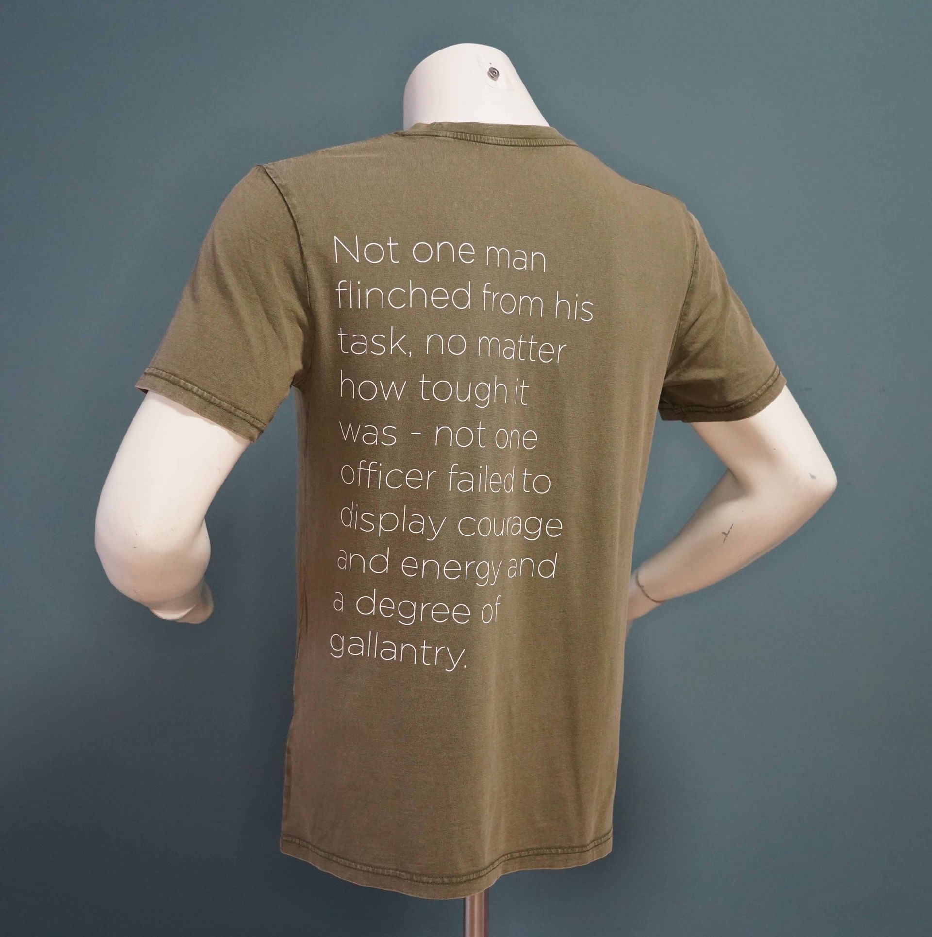 T-Shirt War Diary Quote - Vintage Green