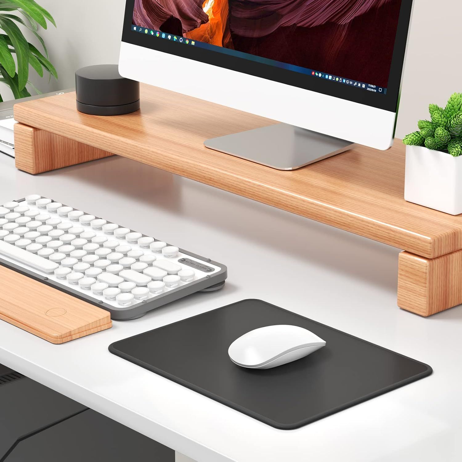 Mouse Pad, [30% Larger] Computer Mouse Pads with Stitched Edges