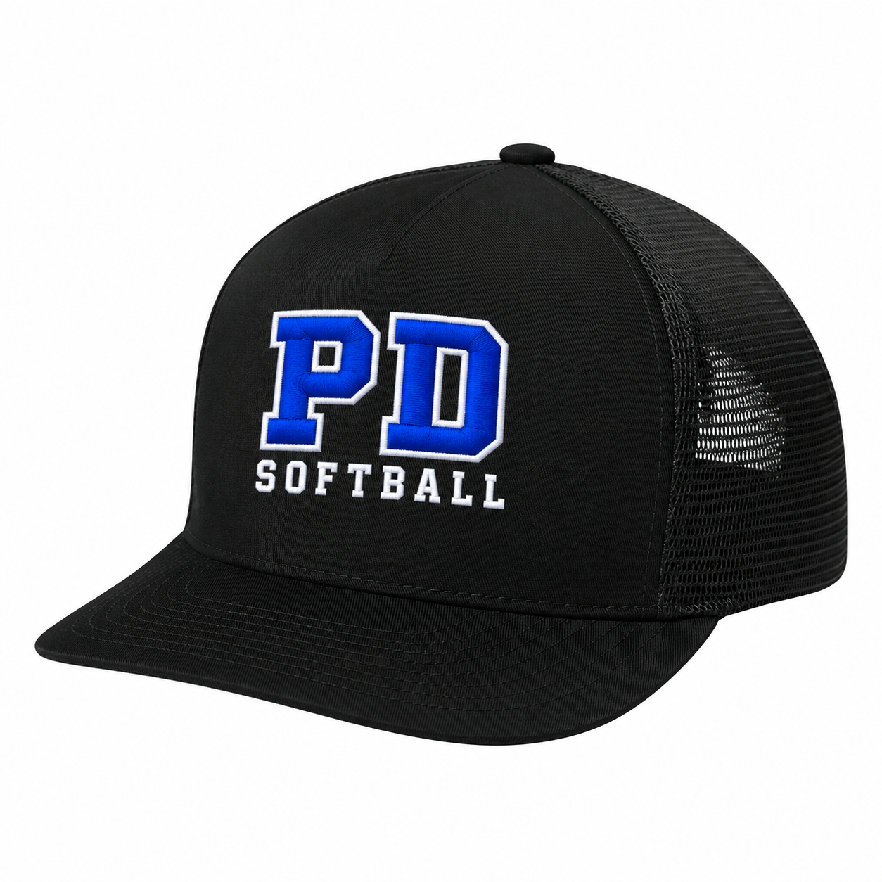 Palo Duro PD Softball Trucker Hat – Black