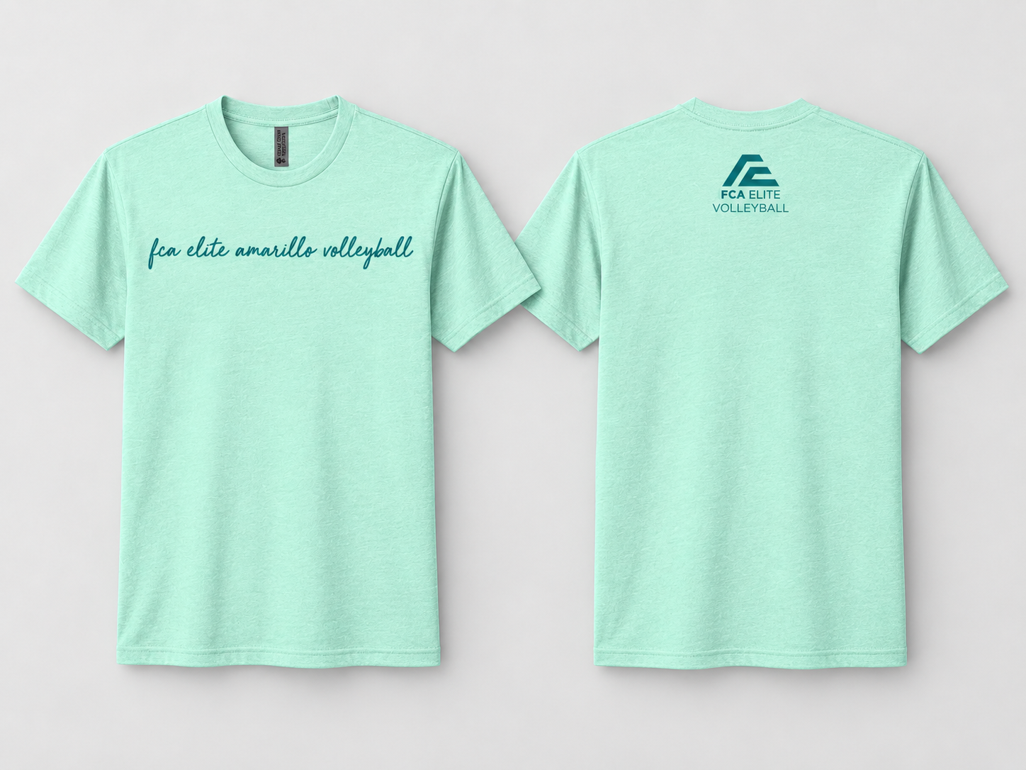 FCA Elite Amarillo Volleyball Script Tee