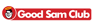 Good Sam Club logo with a smiling face in a red oval and red text on a white background