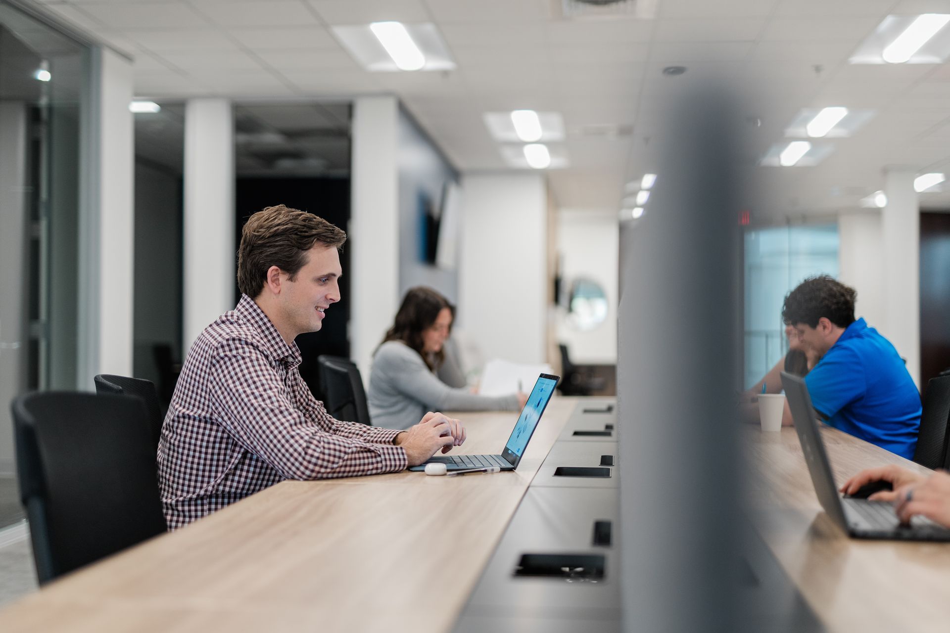 people in the coworking space
